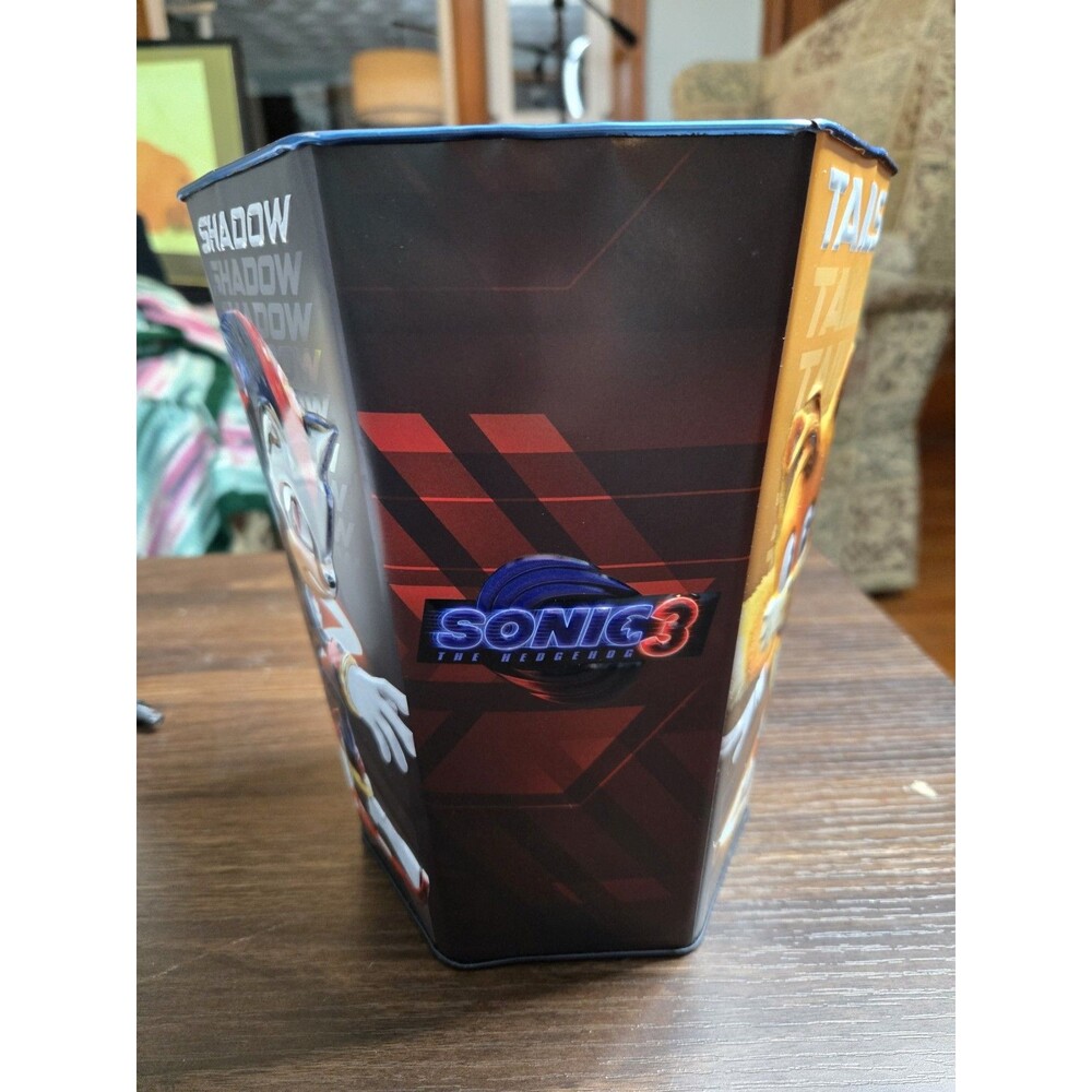 Sonic the Hedgehog 3 Regal Theatre Popcorn Tin Bucket - Picture 2 of 5